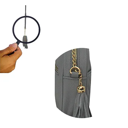 SALE! Gray Chic Faux Leather NGIL Crossbody Bag