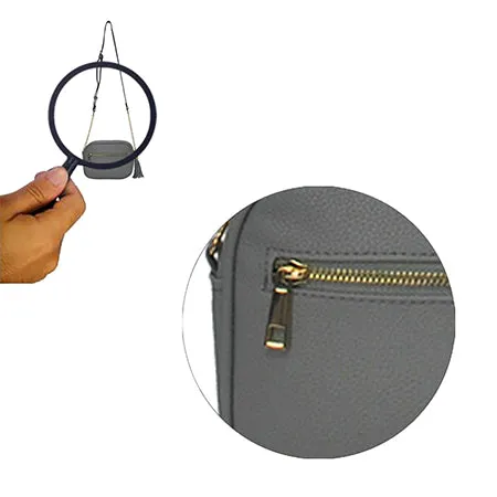 SALE! Gray Chic Faux Leather NGIL Crossbody Bag
