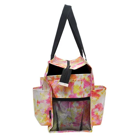 !SALE! Tropical Tie Dye NGIL Zippered Caddy Organizer Tote Bag
