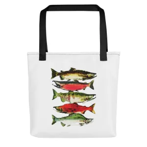 Salmon Series Tote Bag