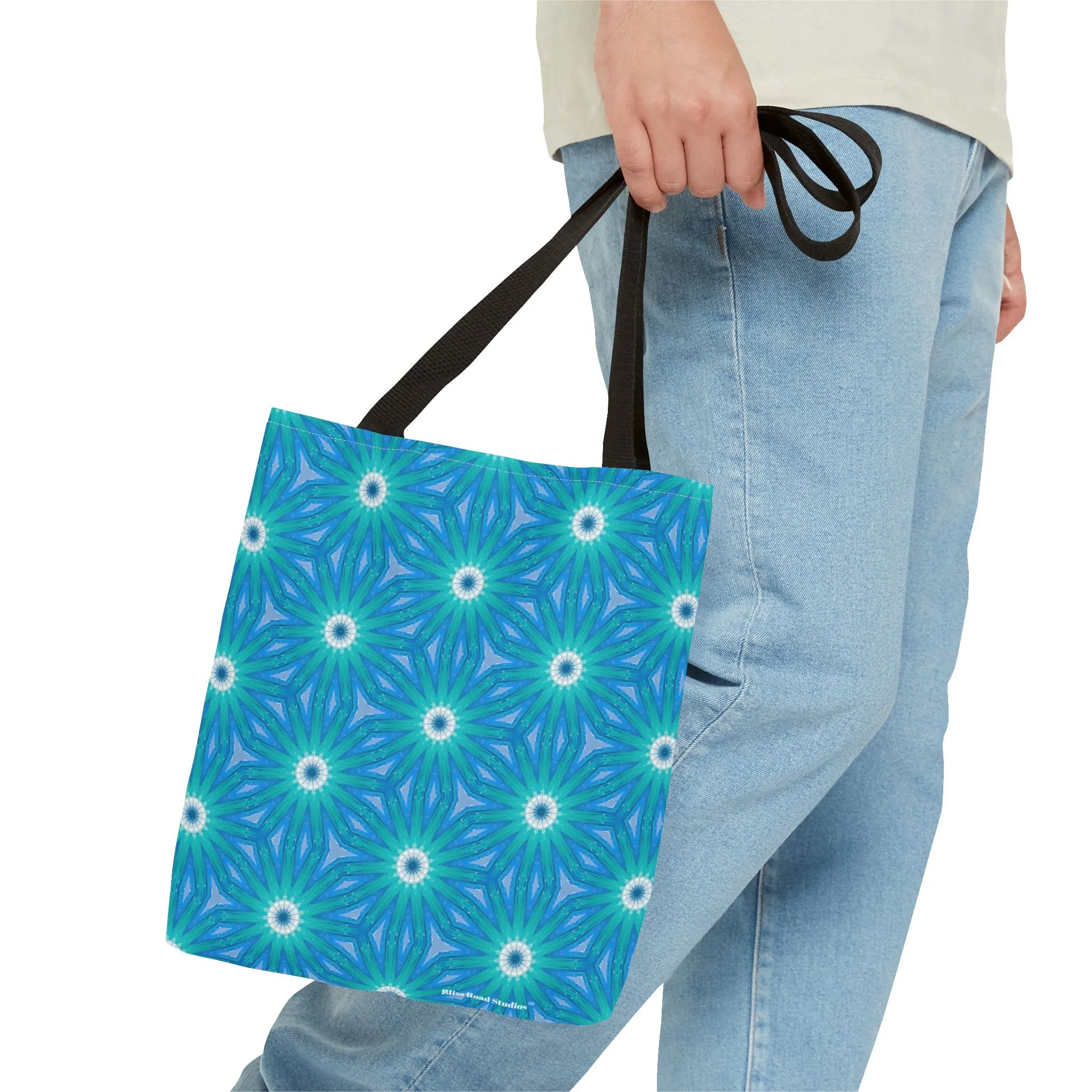 Sapphire Nebula Tote Bag - Starry Style on Your Shoulder - Universe at Your Fingertips! Available in 3 sizes.