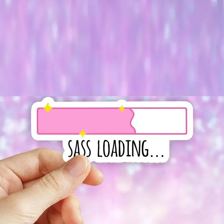 Sass Loading Sticker