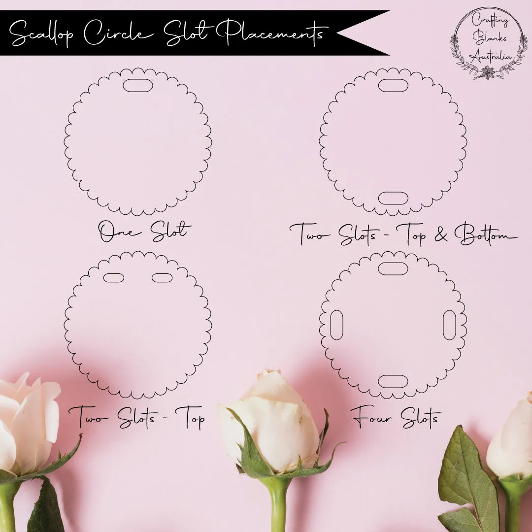 Scallop Circle • Blank Shape • 40mm