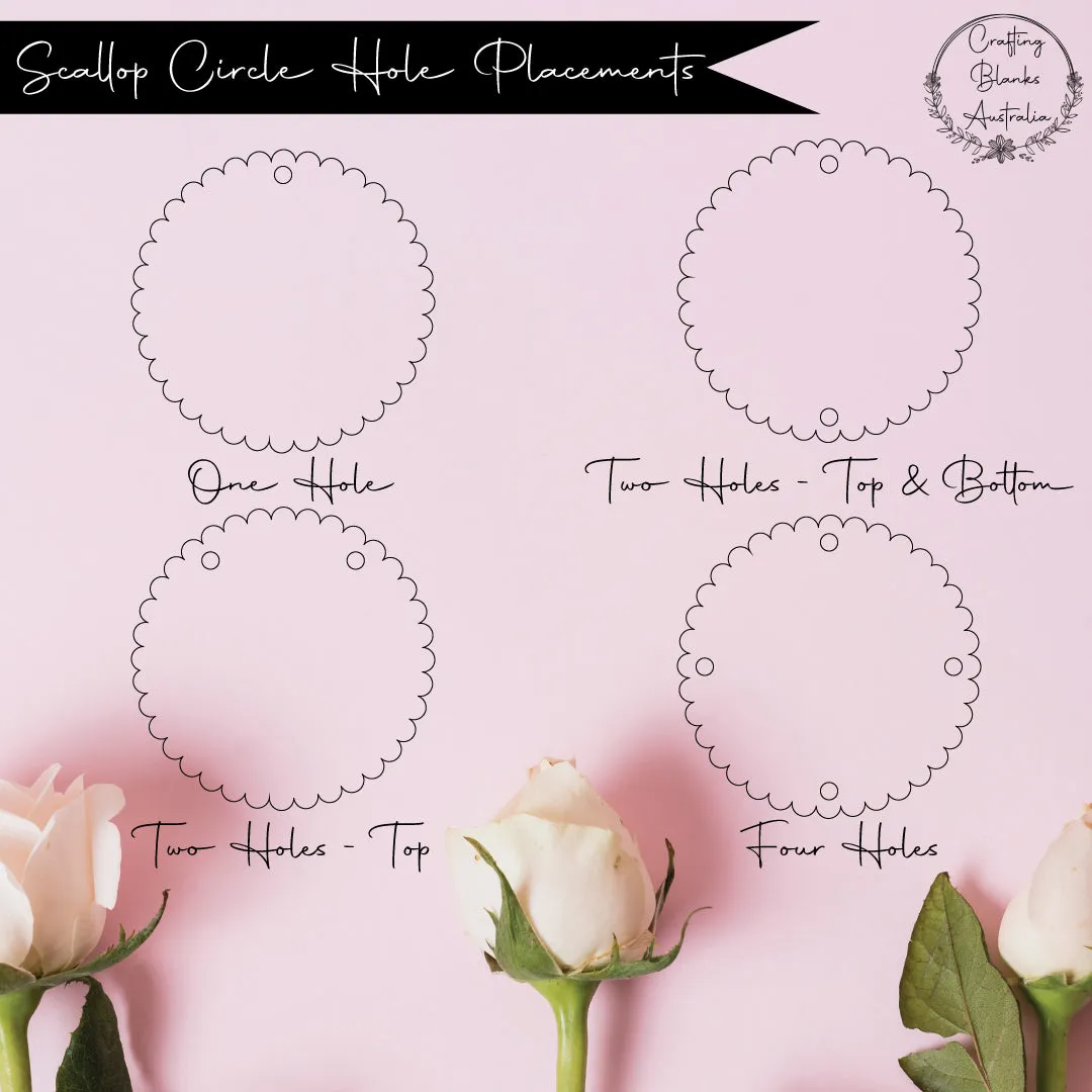Scallop Circle • Blank Shape • 80mm