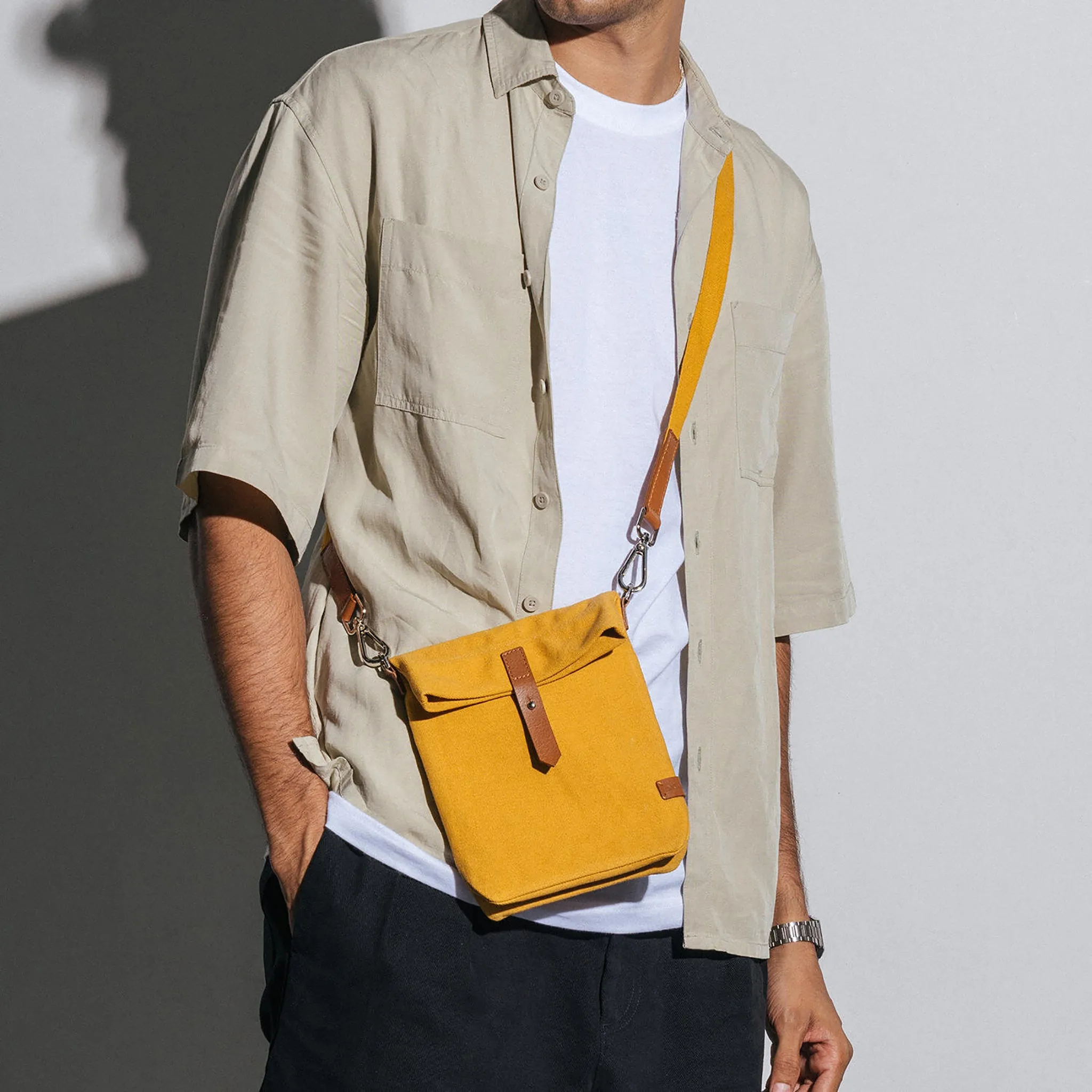 Scout Crossbody Bag, Mustard Yellow