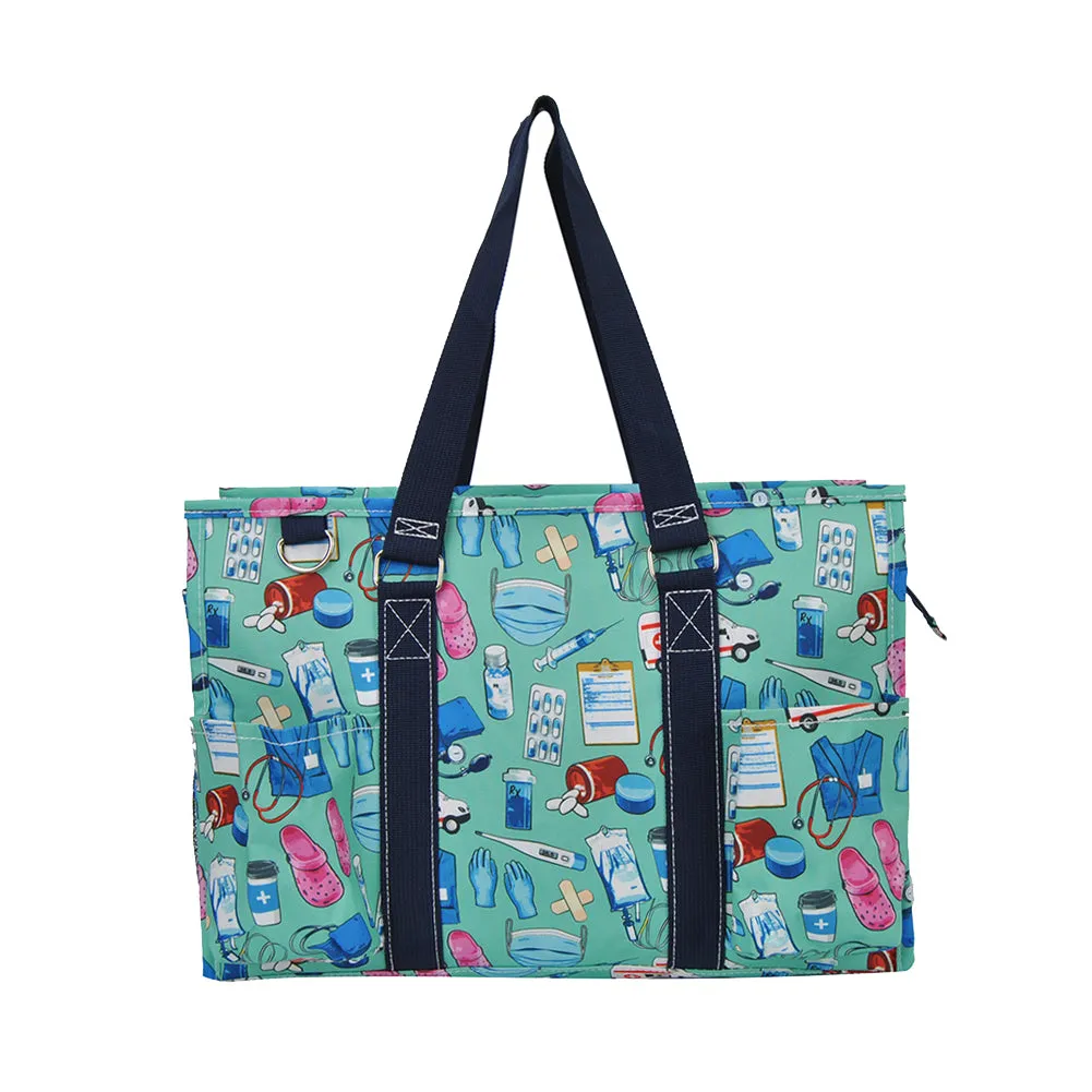 Scrub Life NGIL Zippered Caddy Organizer Tote Bag