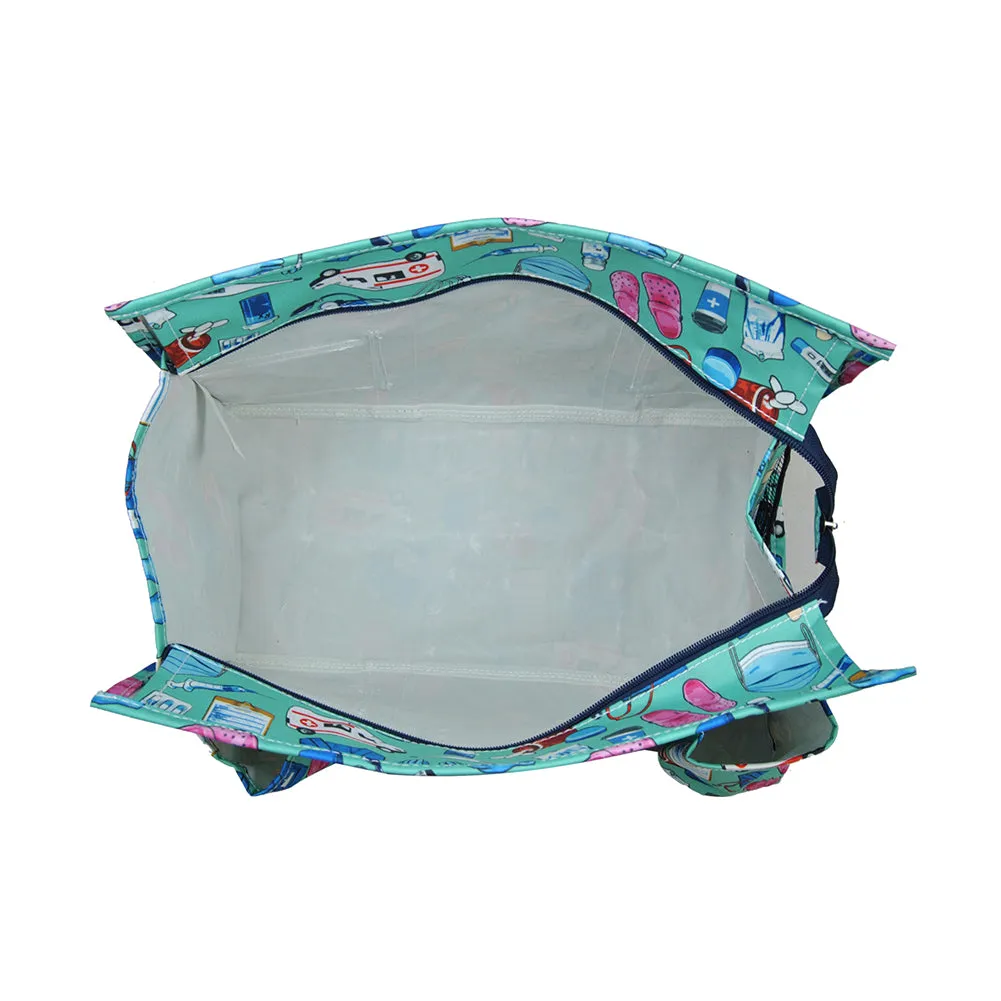 Scrub Life NGIL Zippered Caddy Organizer Tote Bag