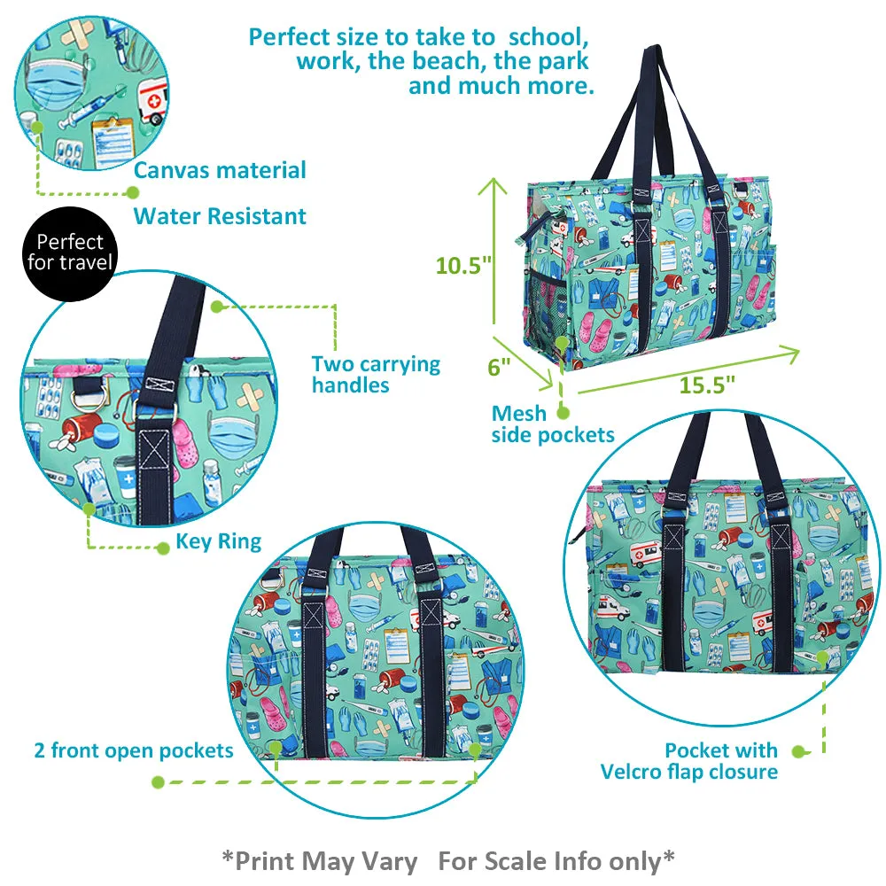 Scrub Life NGIL Zippered Caddy Organizer Tote Bag