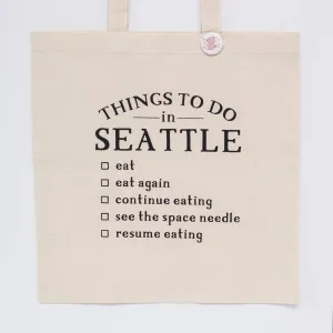 Seattle tote bag, Seattle food lover gift idea, Seattle souvenir