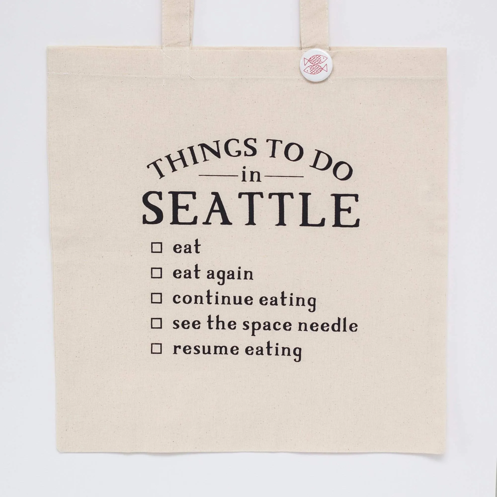 Seattle tote bag, Seattle food lover gift idea, Seattle souvenir