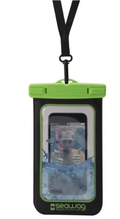 Seawag - Waterproof case for smartphone Black & Green