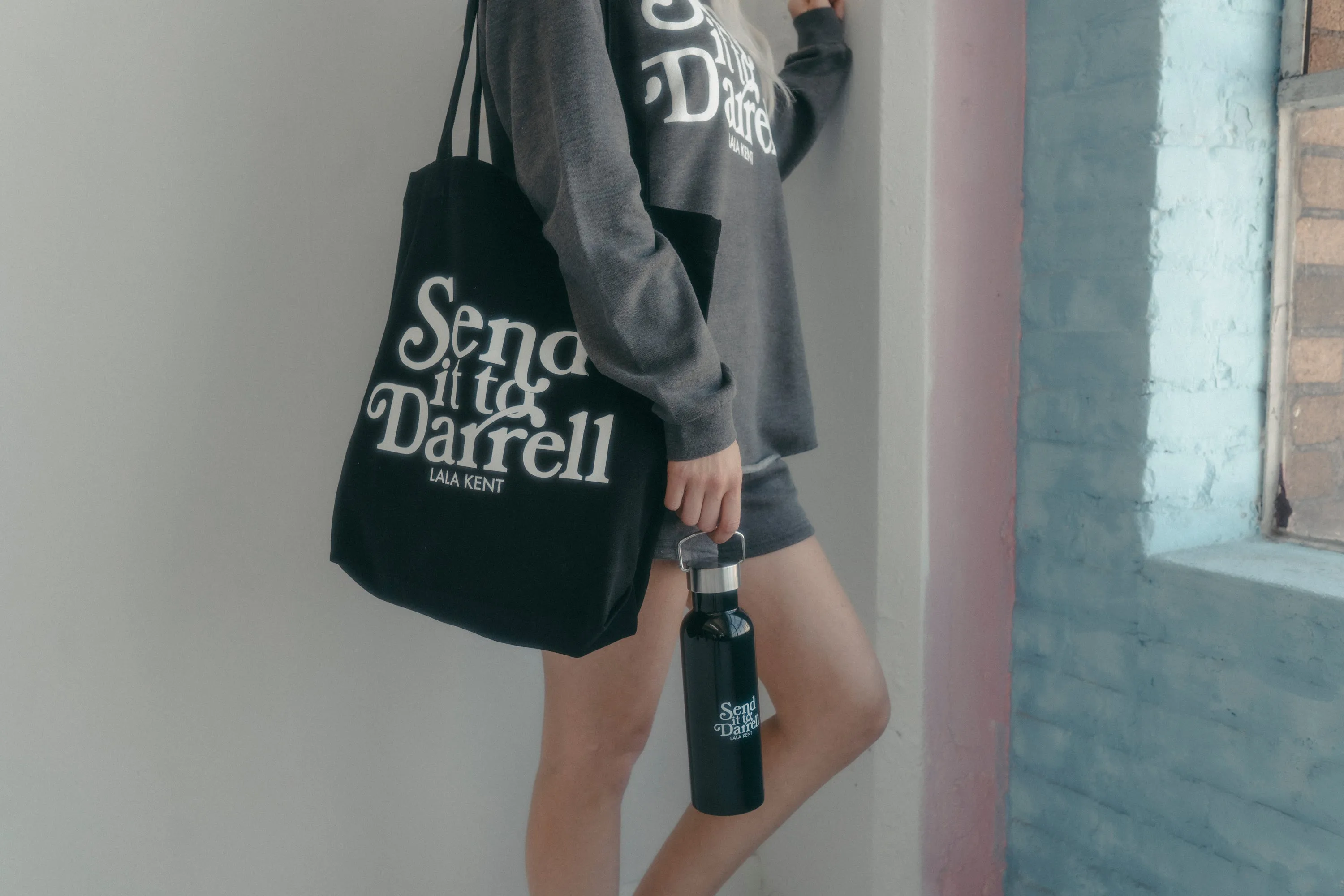 Send It To Darrell Black Tote Bag