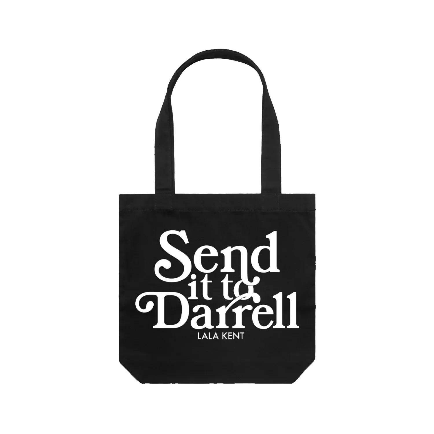 Send It To Darrell Black Tote Bag