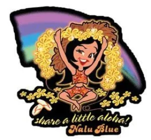 share a little aloha decal