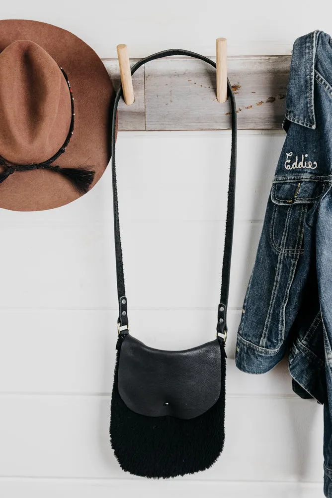 Shearling Leather Crossbody Bags