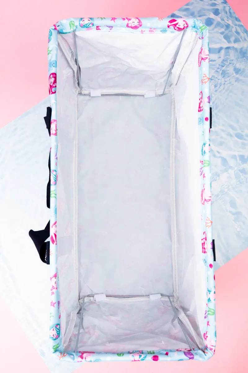 Shell We Dance Collapsible Haul-It-All Basket with Mesh Pockets