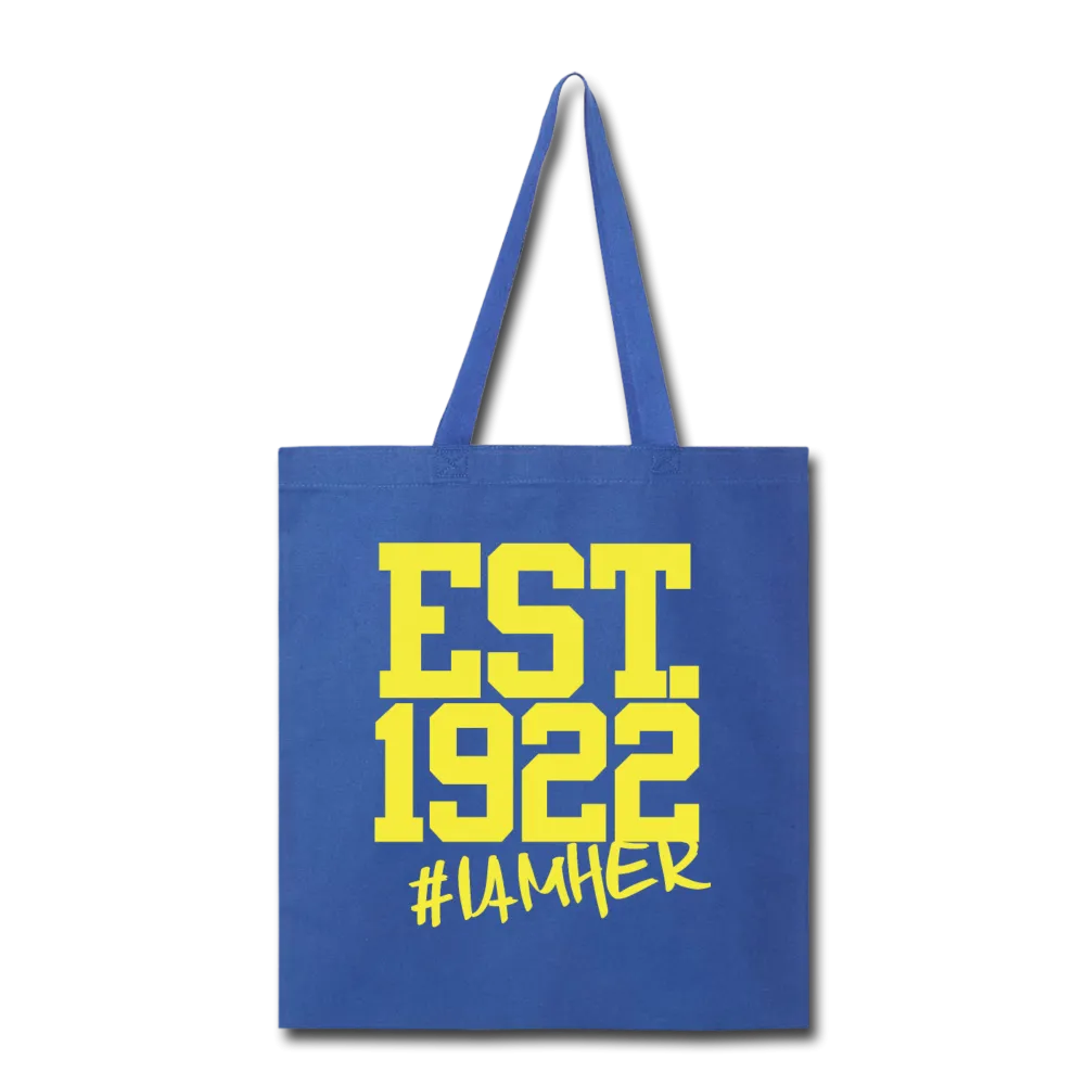 Sigma Gamma Rho Inspired EST.1922 - Canvas Tote Bag