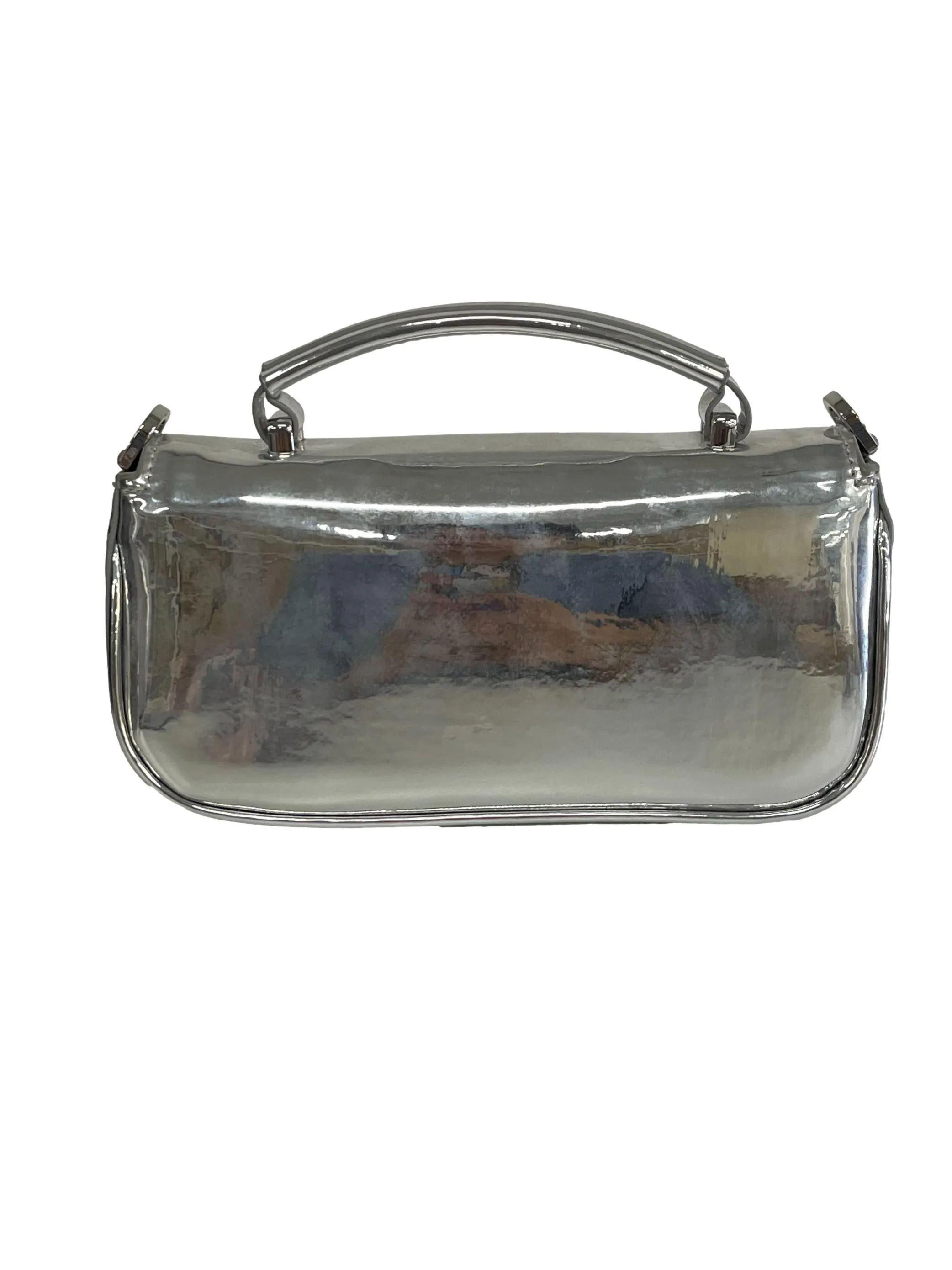 Silver Crossbody Bag