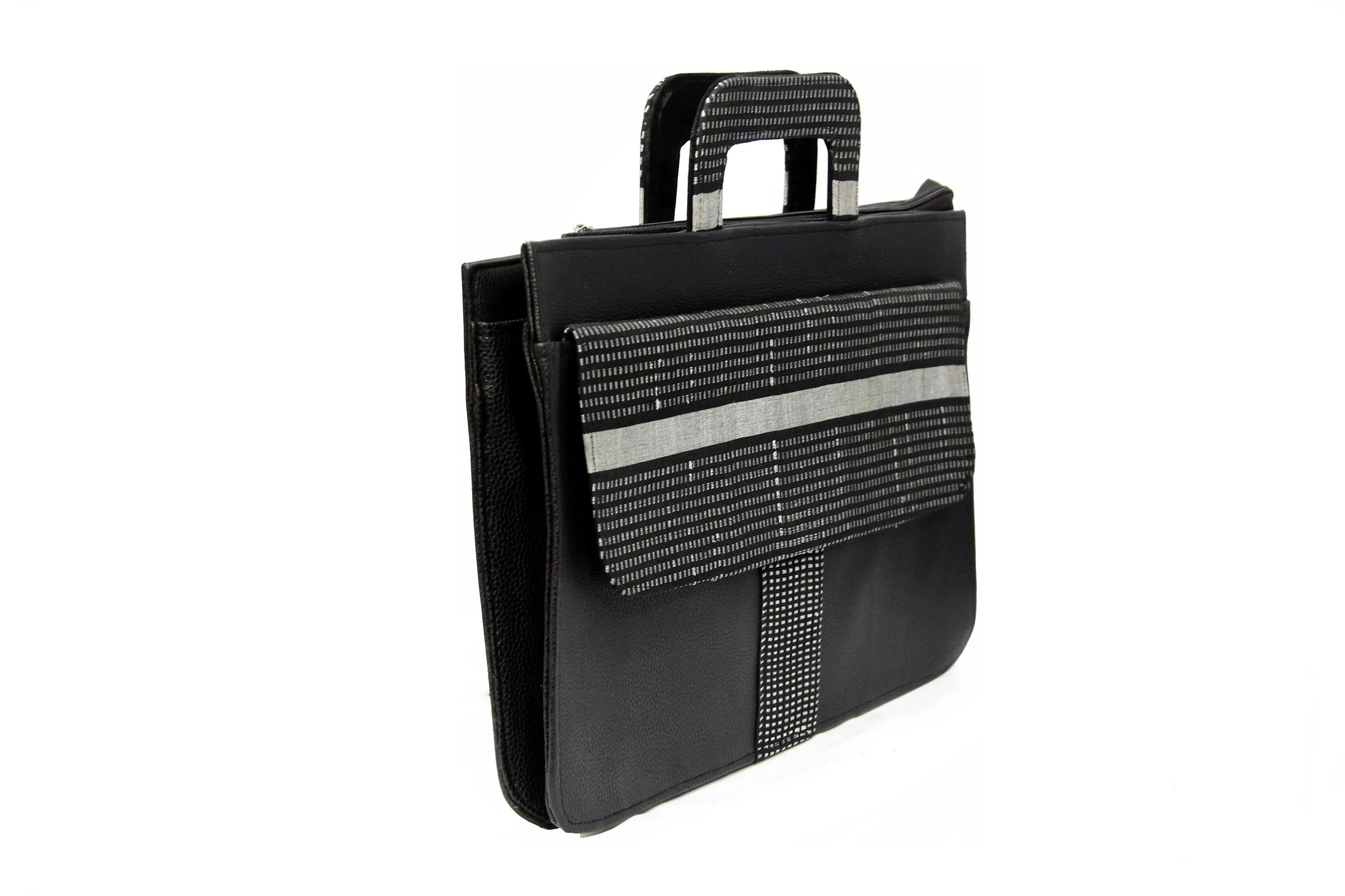 Silverbar Laptop Aso Oke Bag
