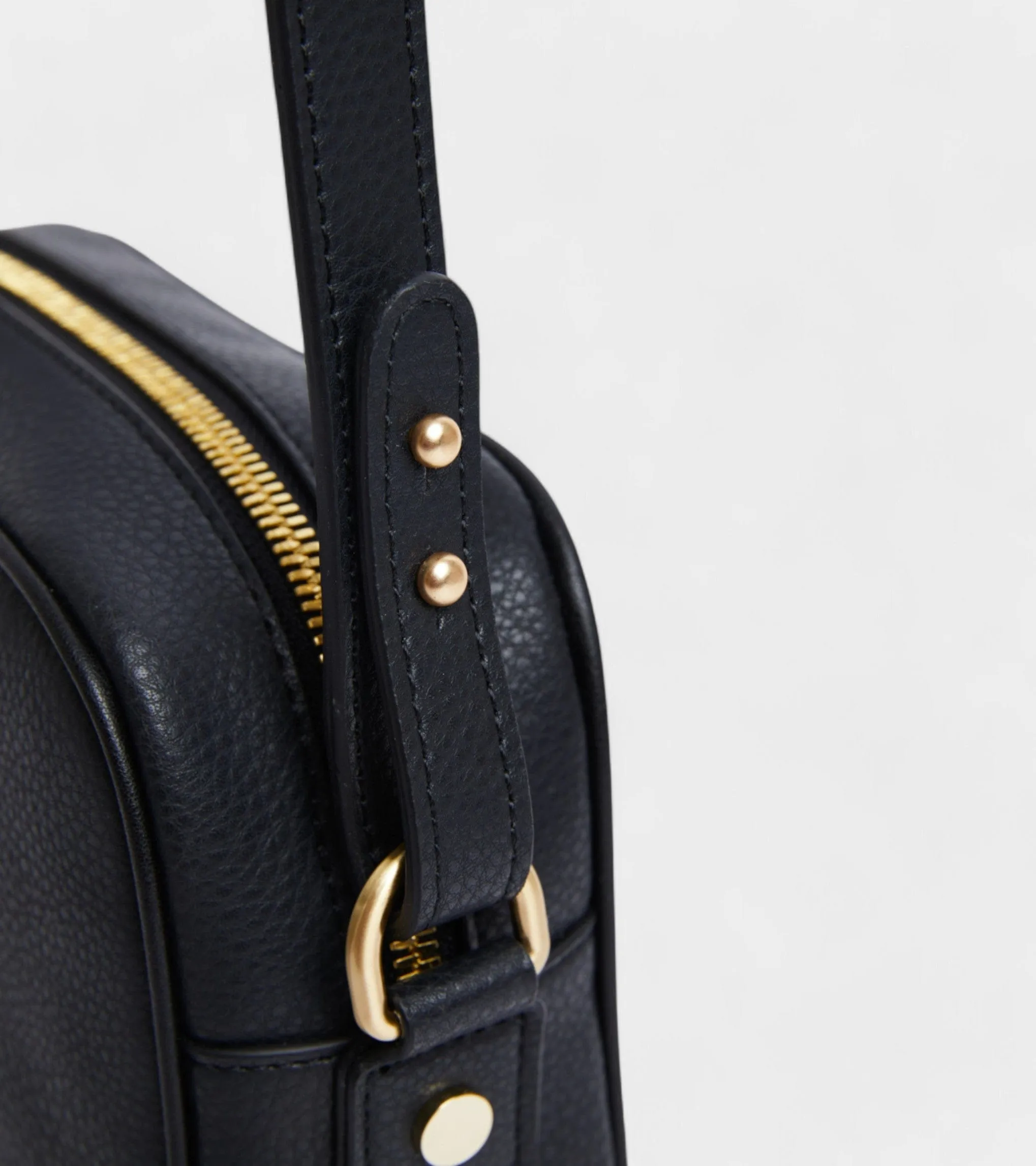 Silvie Vegan Bio-Based Bamboo Crossbody Bag | Black