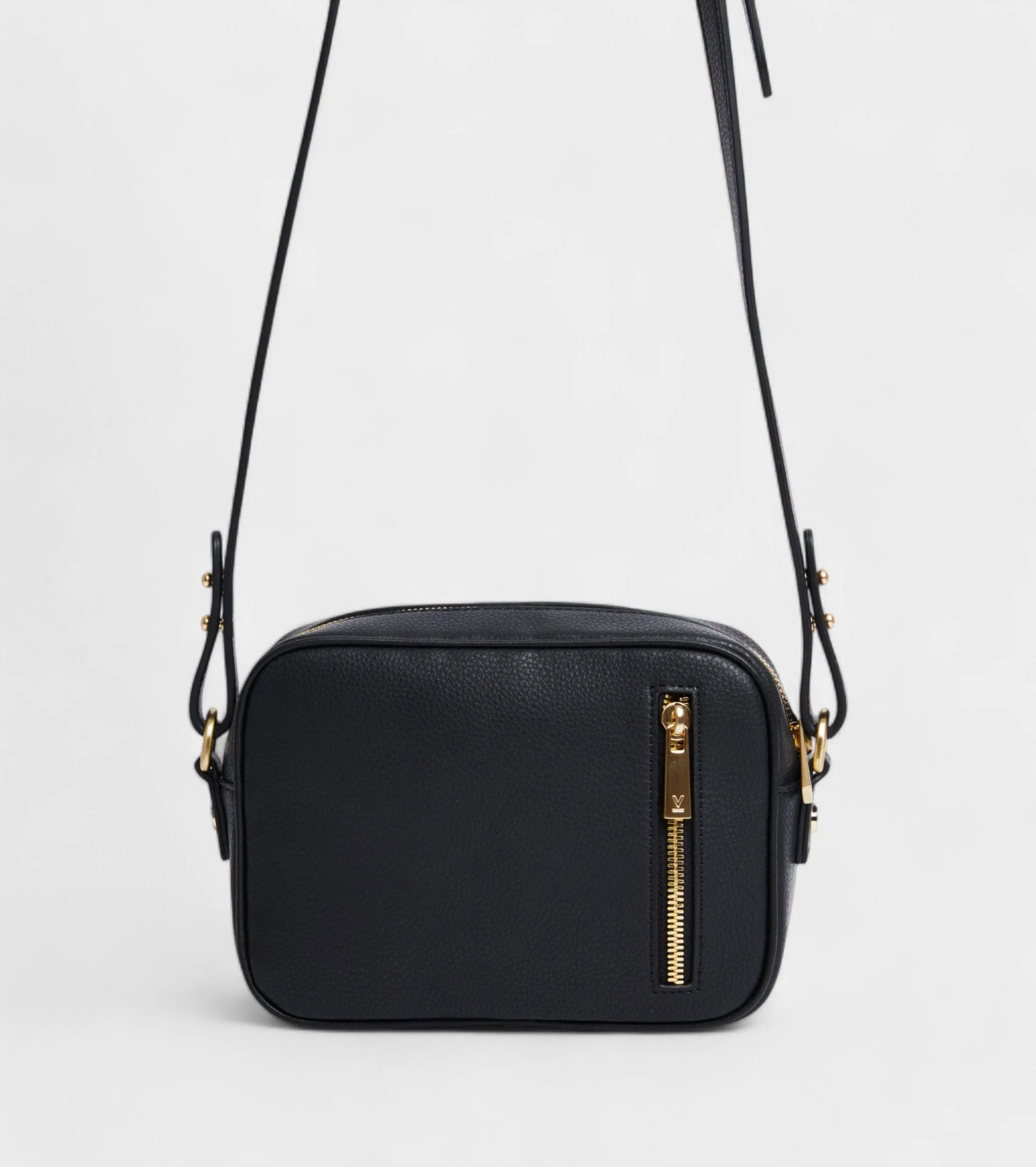 Silvie Vegan Bio-Based Bamboo Crossbody Bag | Black