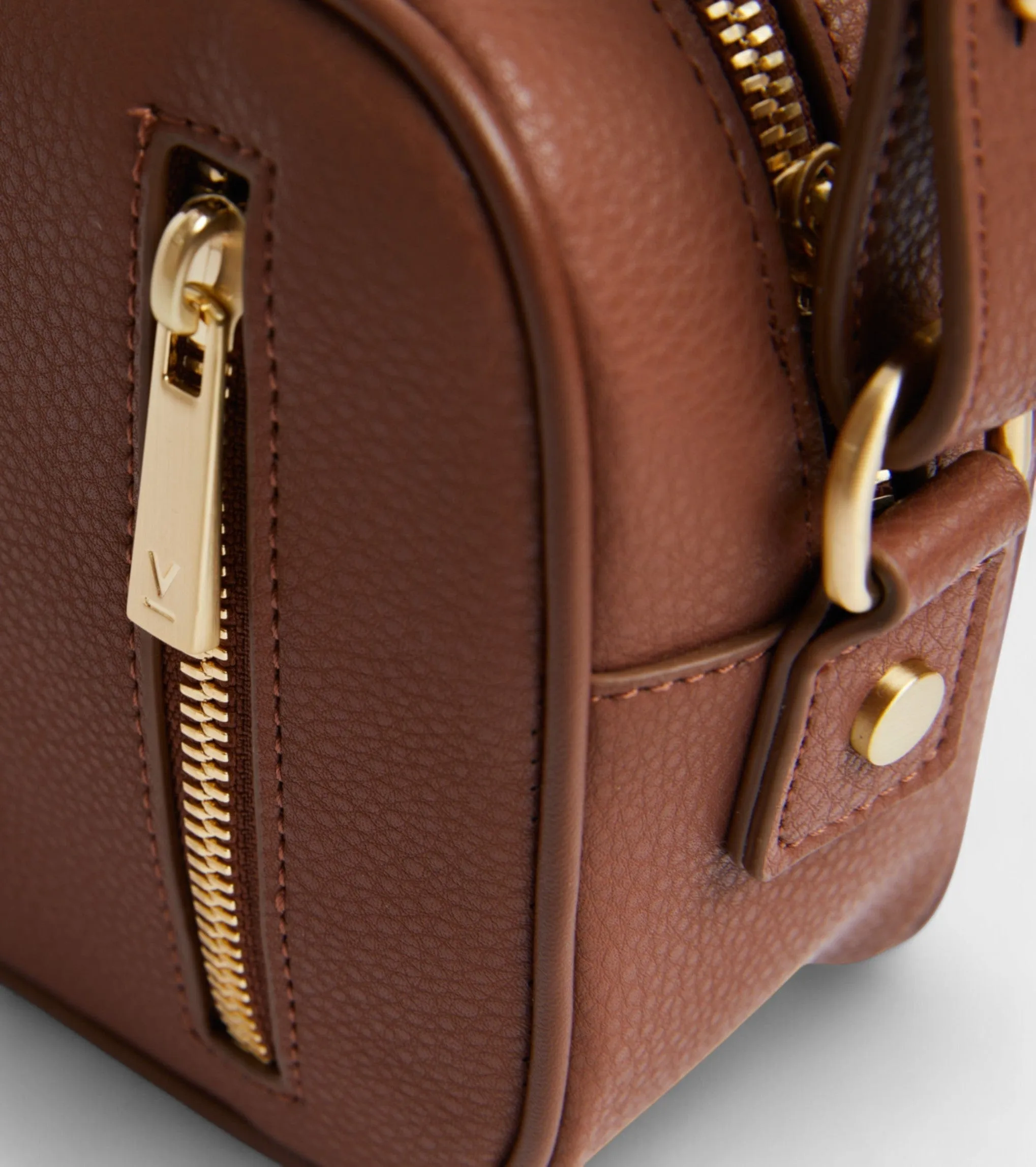Silvie Vegan Bio-Based Bamboo Crossbody Bag | Brown