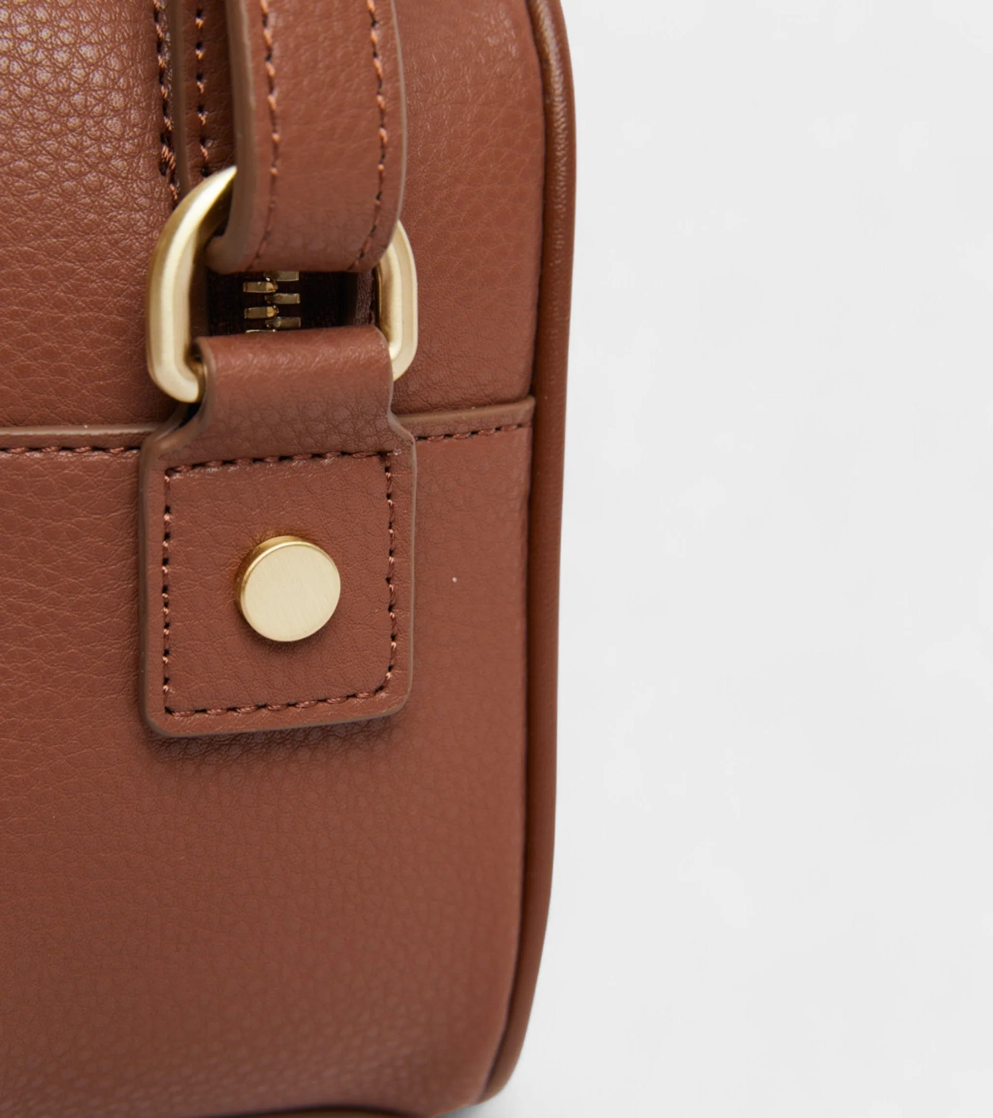 Silvie Vegan Bio-Based Bamboo Crossbody Bag | Brown