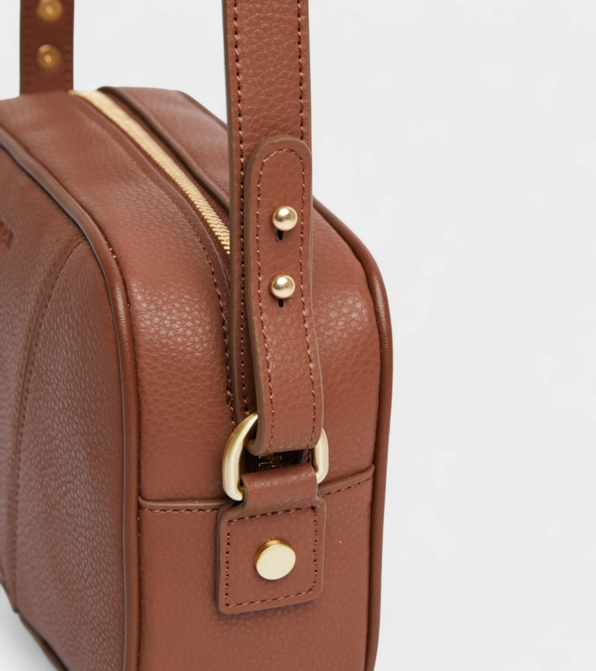 Silvie Vegan Bio-Based Bamboo Crossbody Bag | Brown
