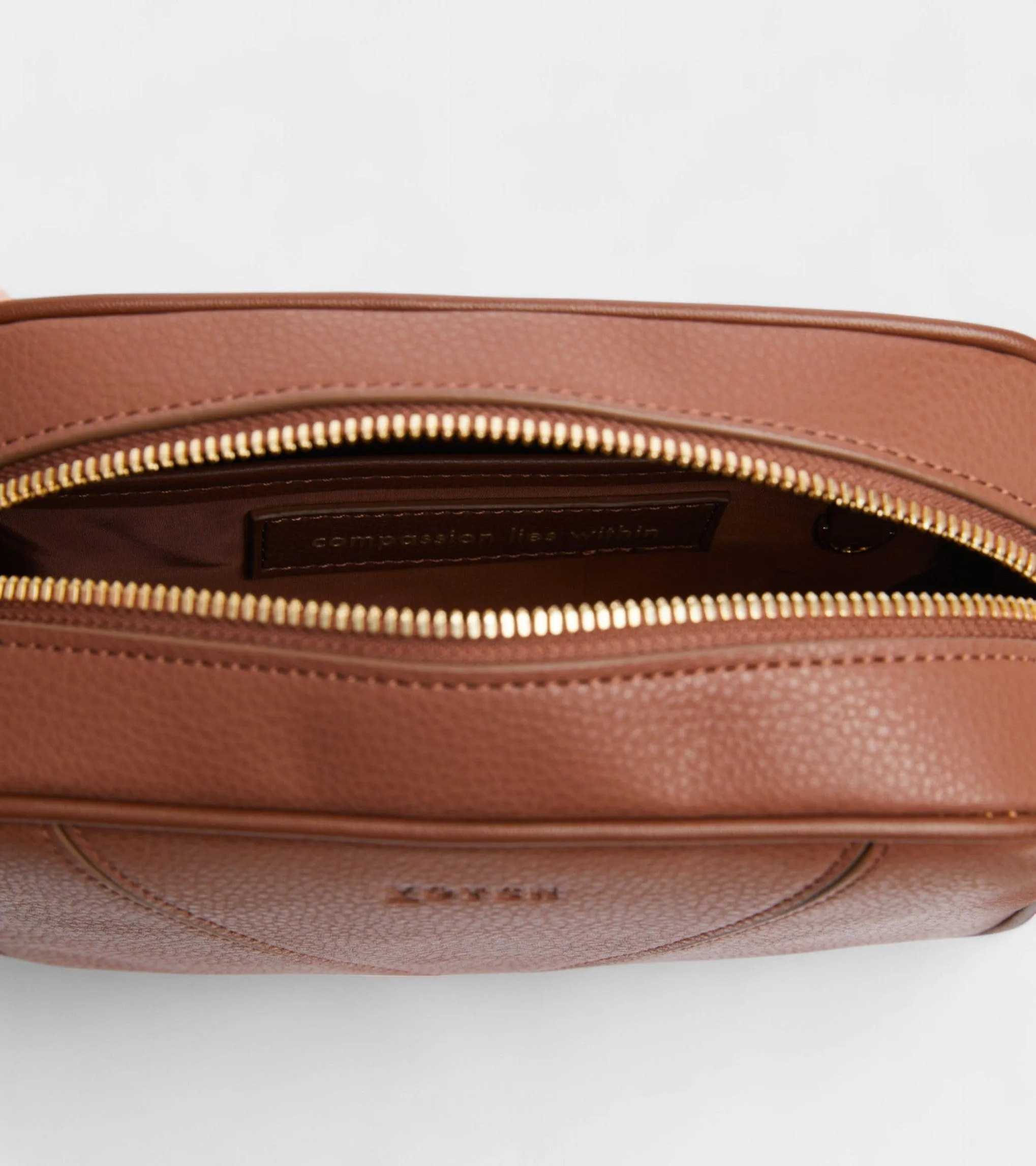 Silvie Vegan Bio-Based Bamboo Crossbody Bag | Brown