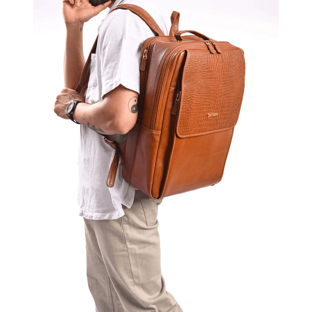 Skier Leather Backpack