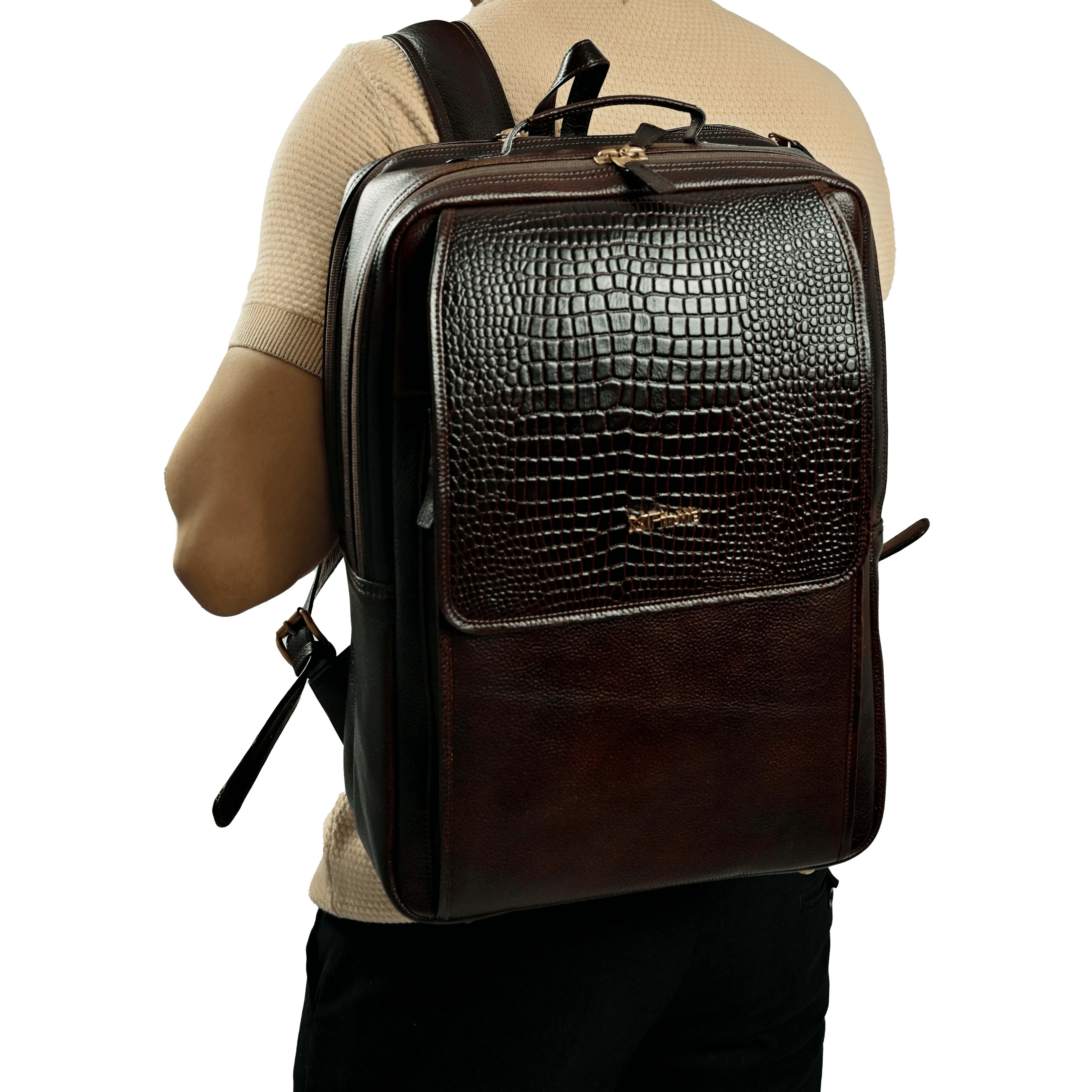 Skier Leather Backpack