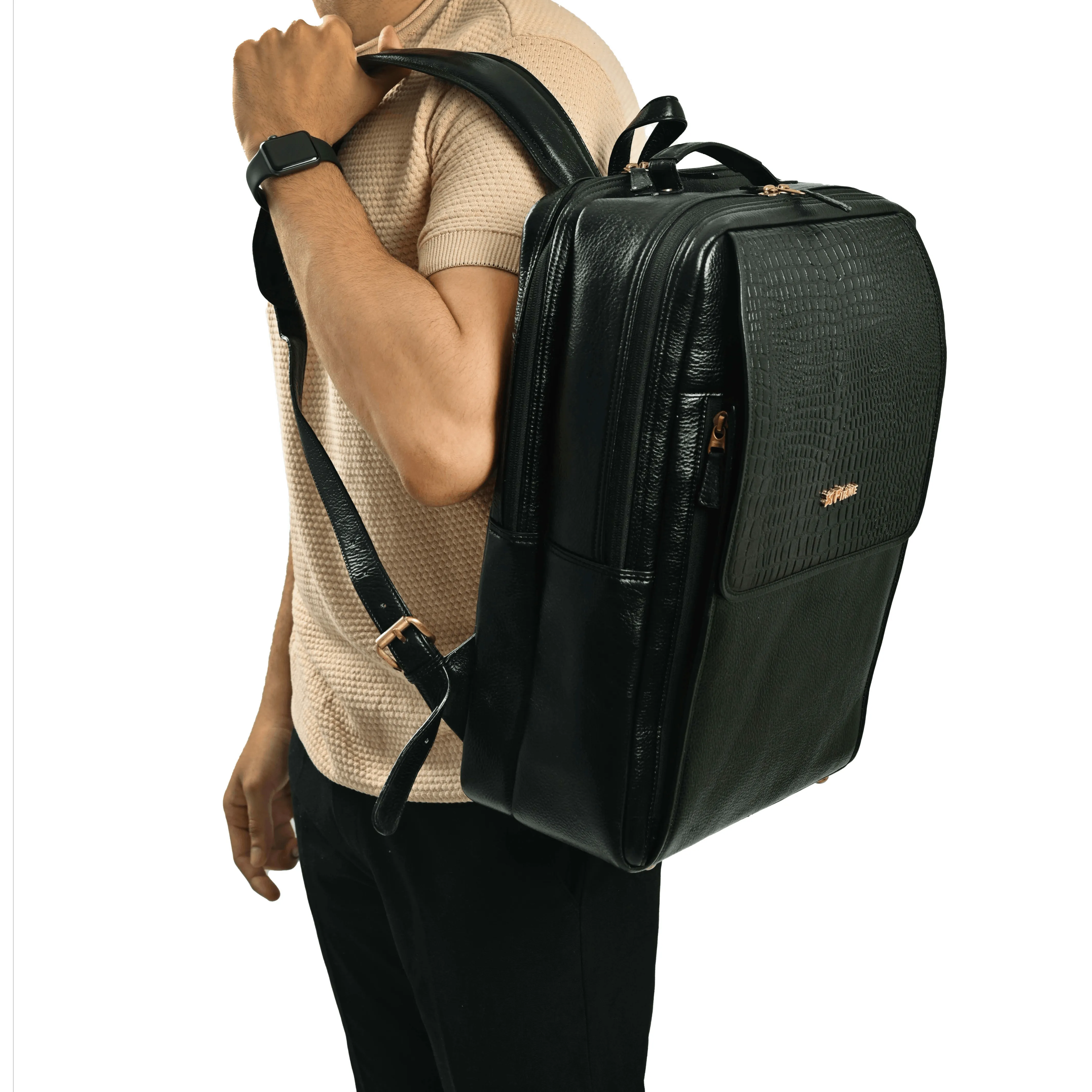 Skier Leather Backpack