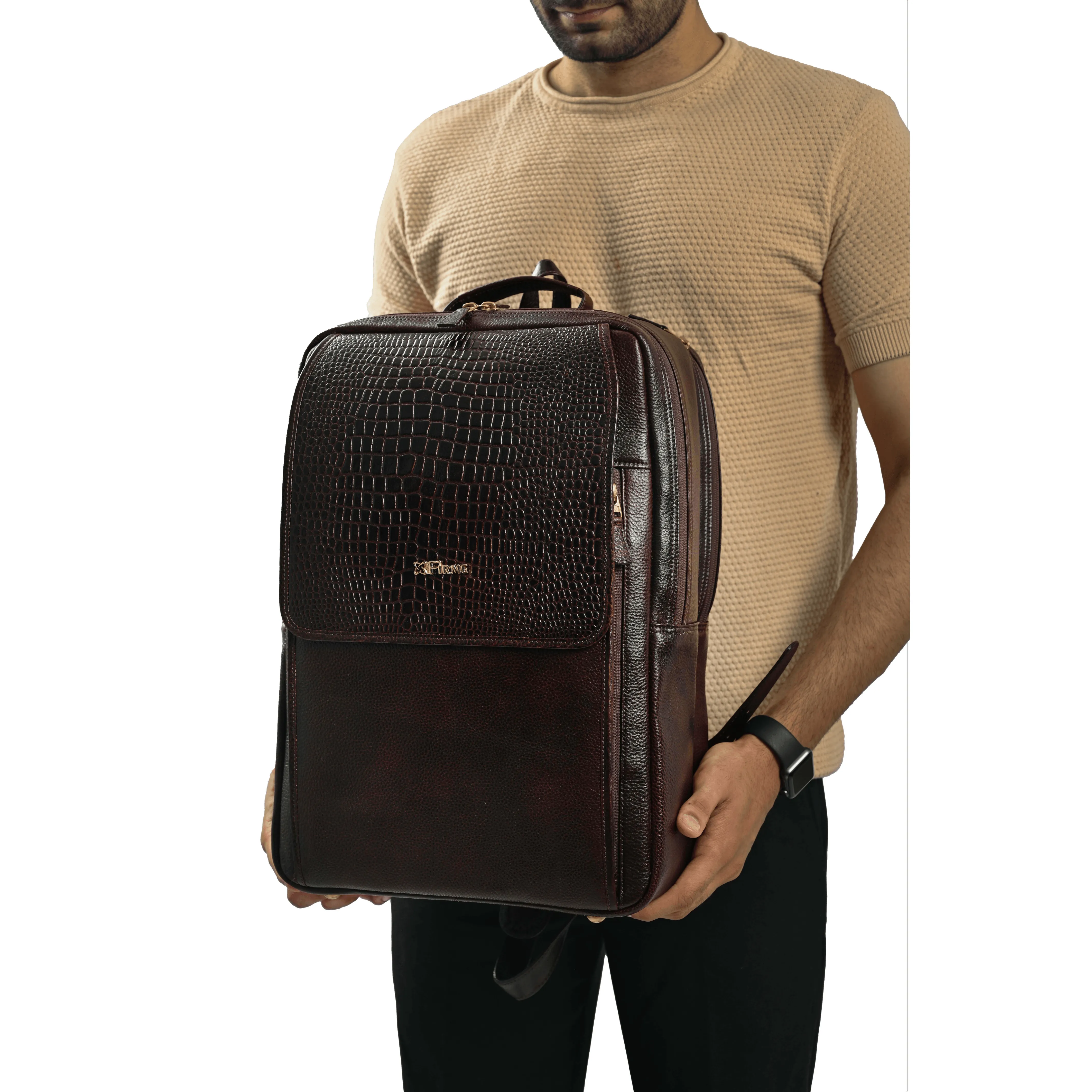 Skier Leather Backpack