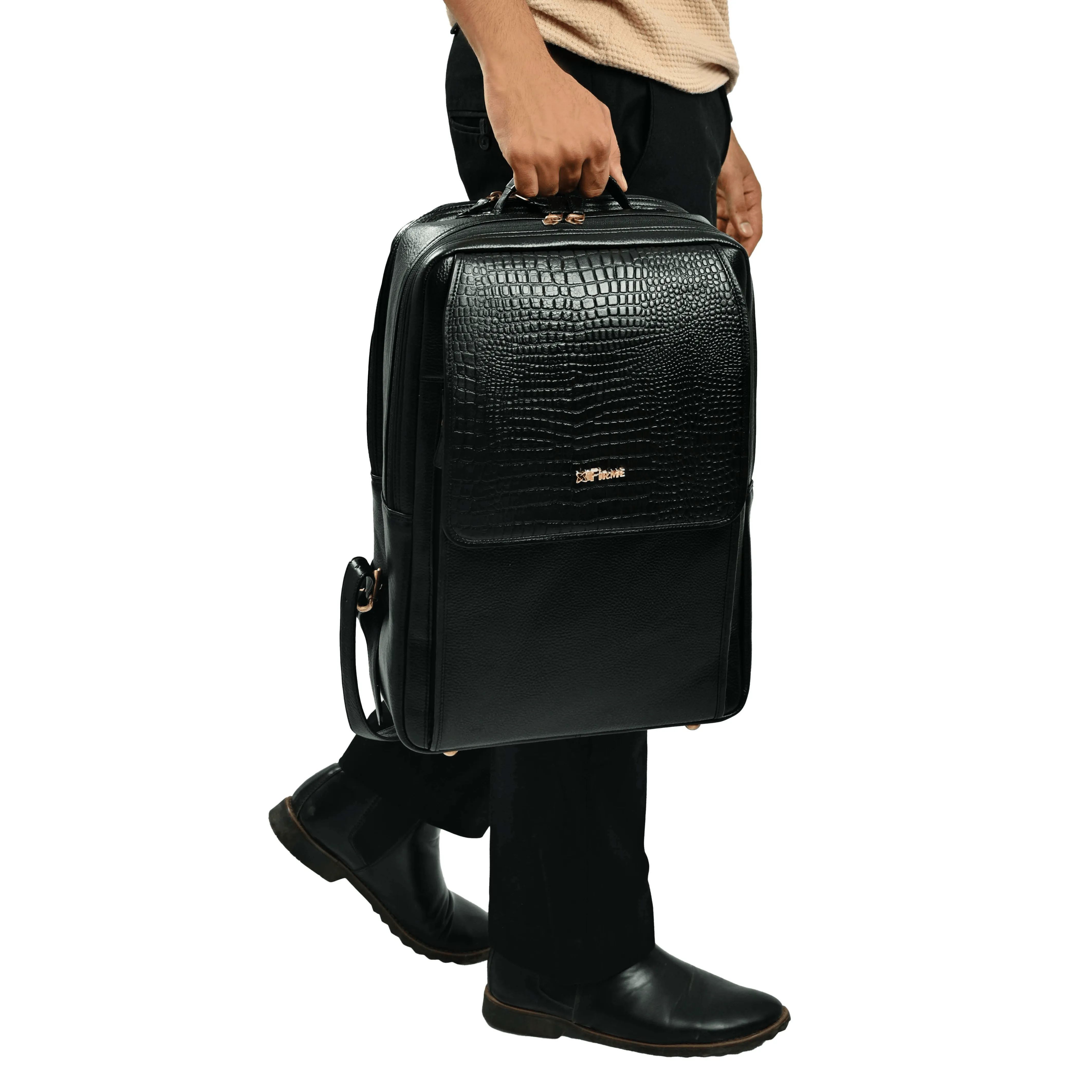 Skier Leather Backpack