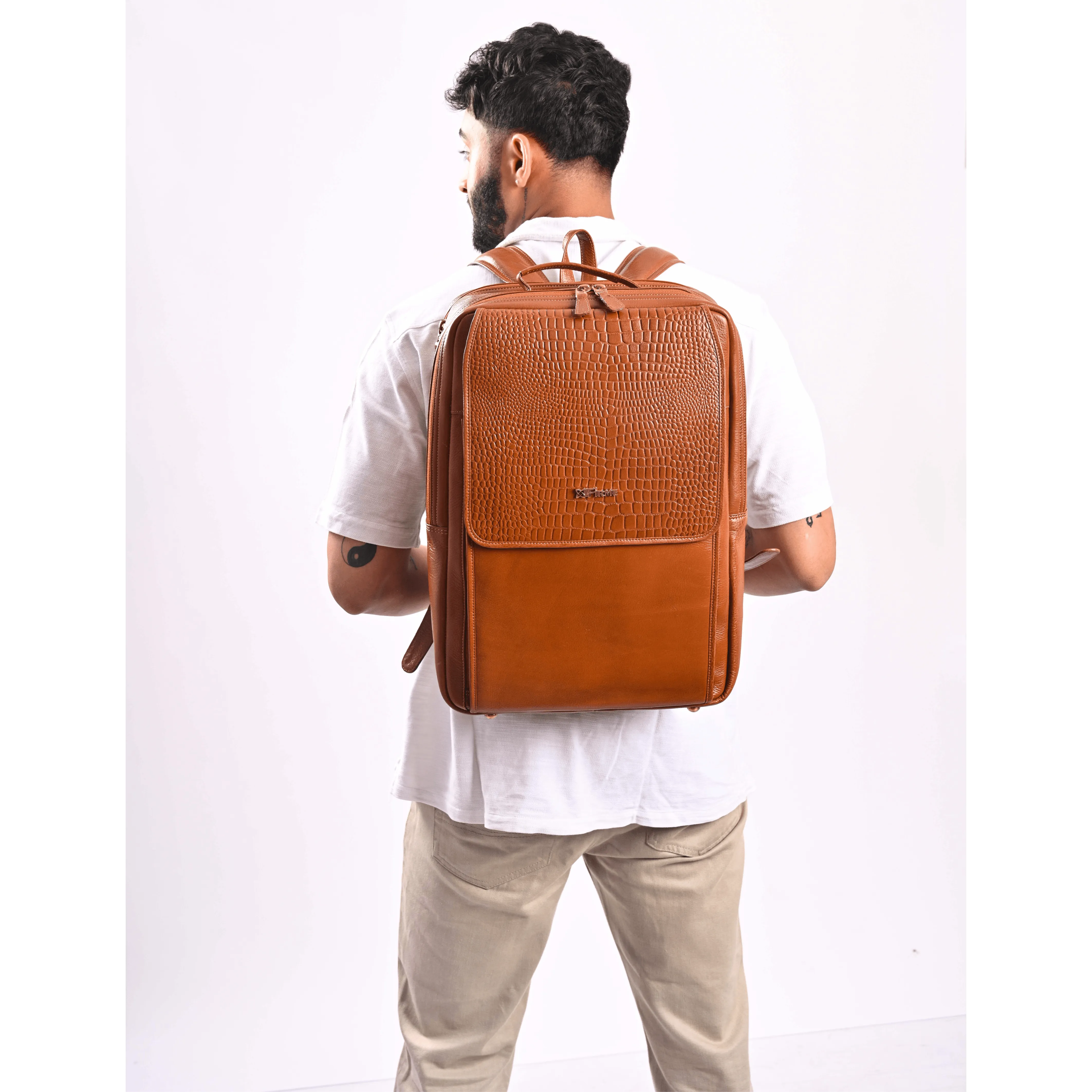 Skier Leather Backpack