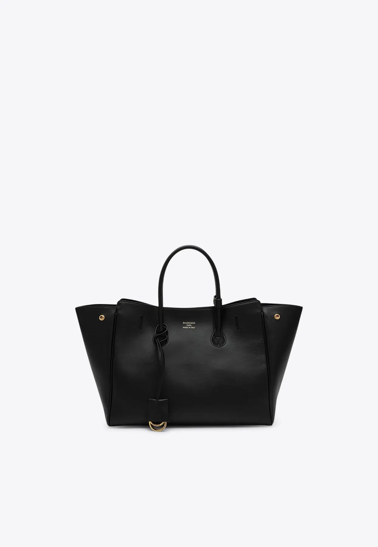 Small Hampton Calf Leather Tote Bag