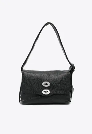Small Postina Leather Shoulder Bag