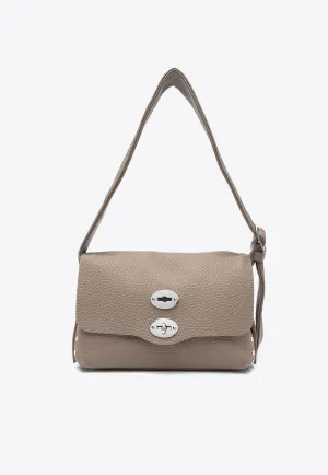 Small Postina Leather Shoulder Bag