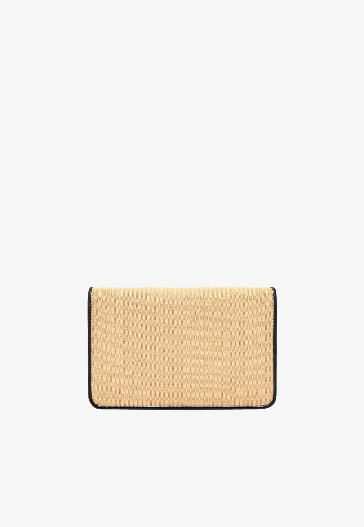Small Raffia and Leather Shoulder Bag