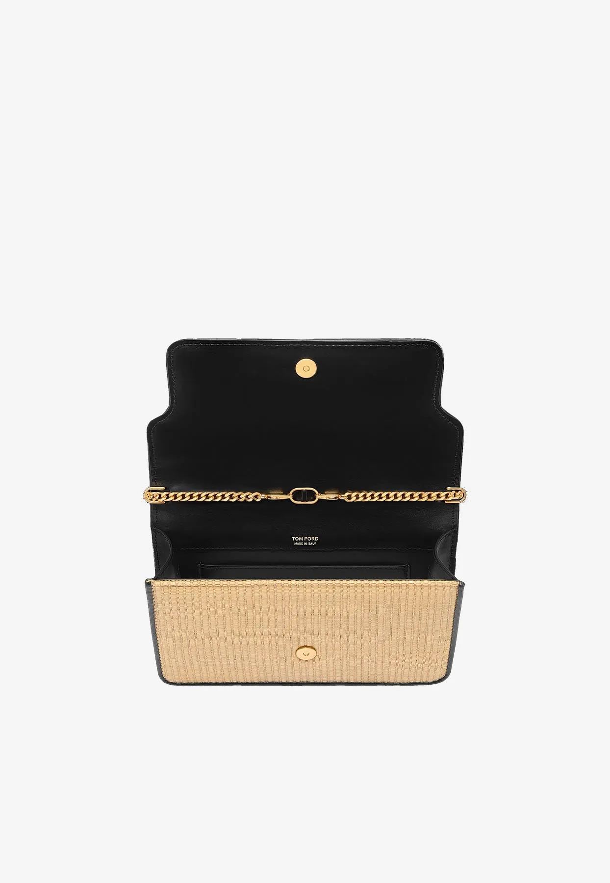 Small Raffia and Leather Shoulder Bag