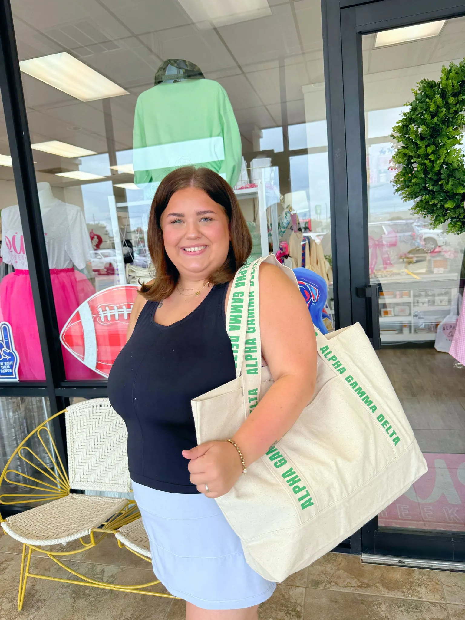 Sorority Large Canvas Tote Bag - WHOLESALE