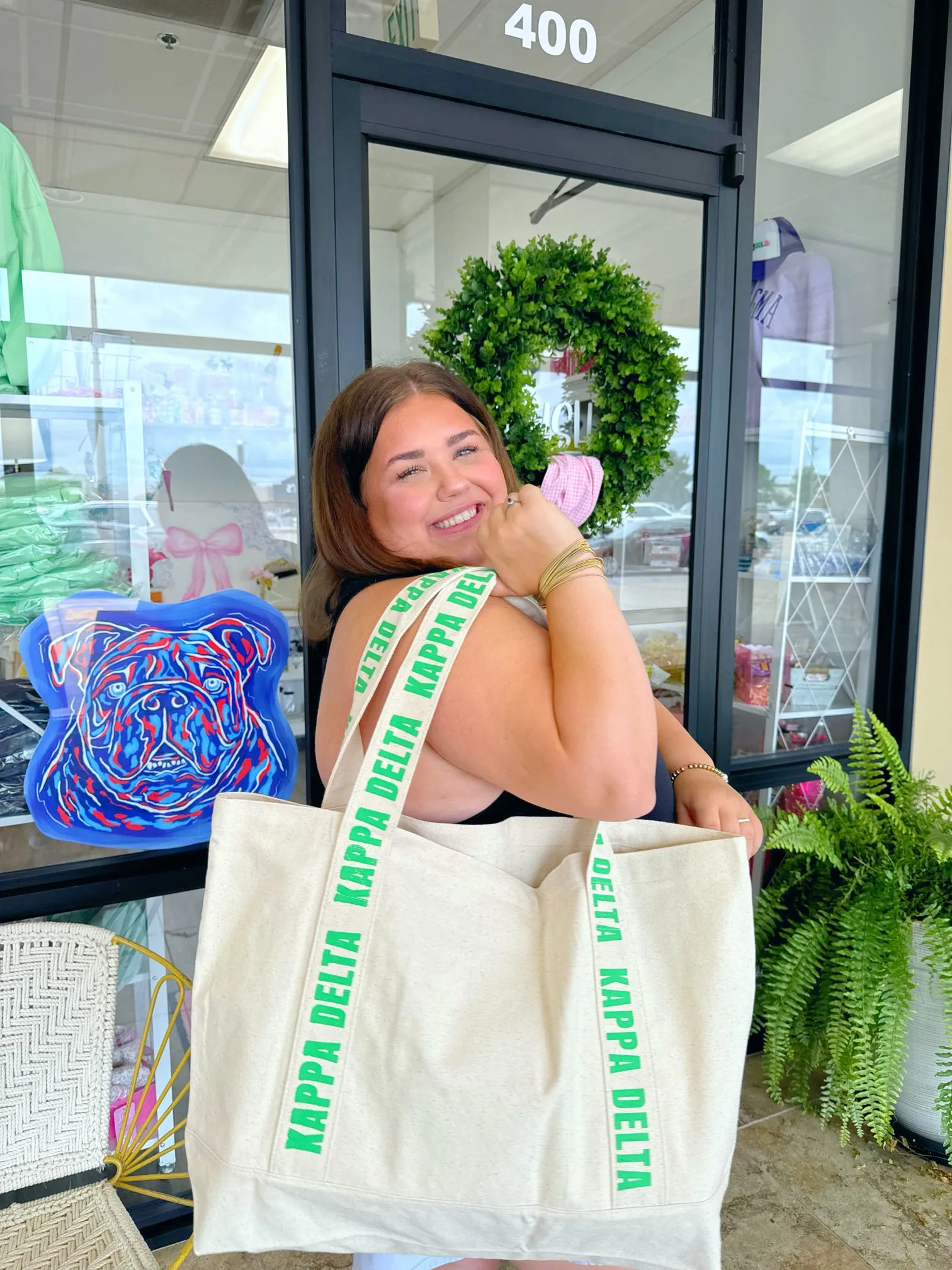 Sorority Large Canvas Tote Bag - WHOLESALE