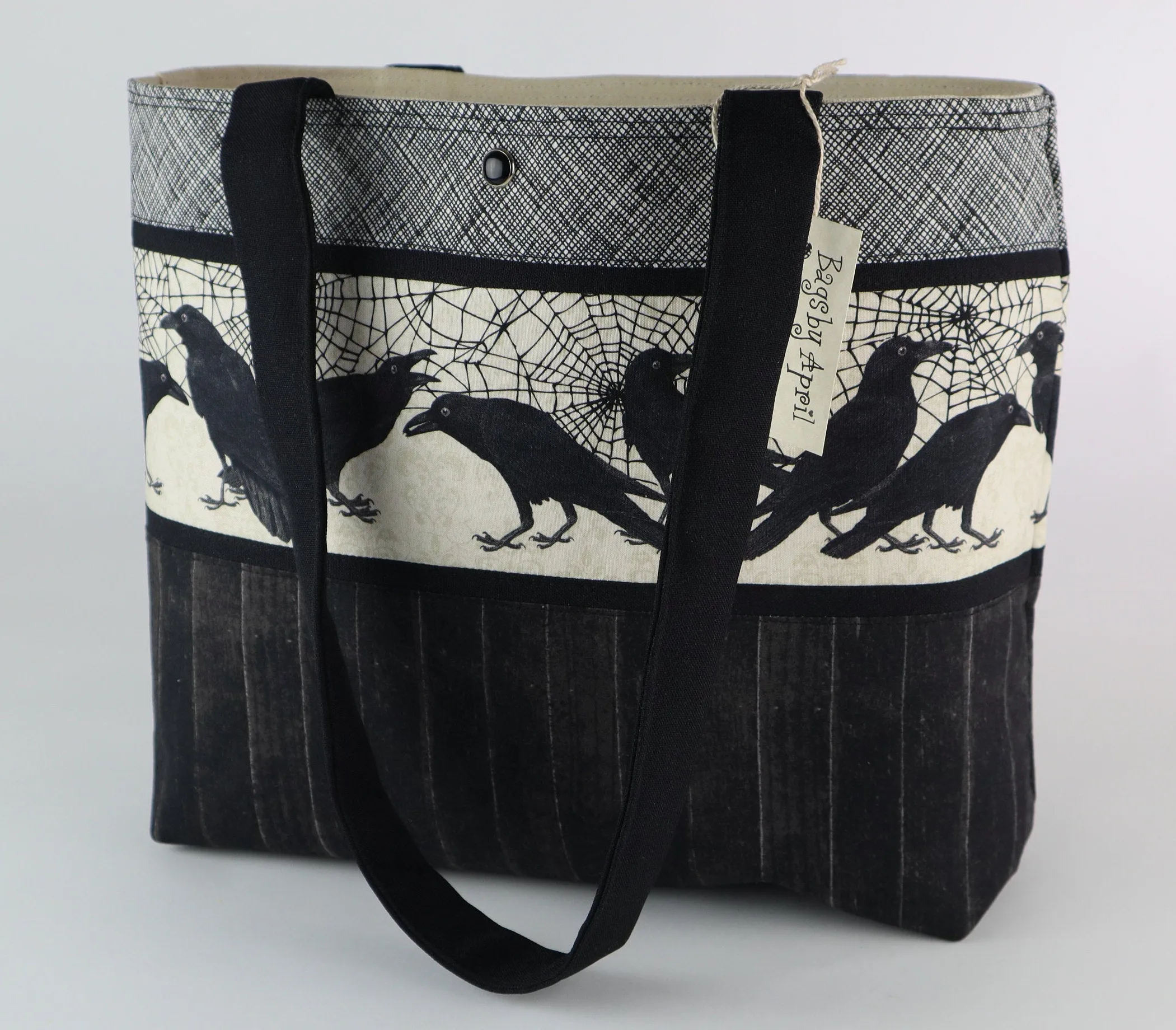 Spider Webs and Ravens Shoulder Bag Purse