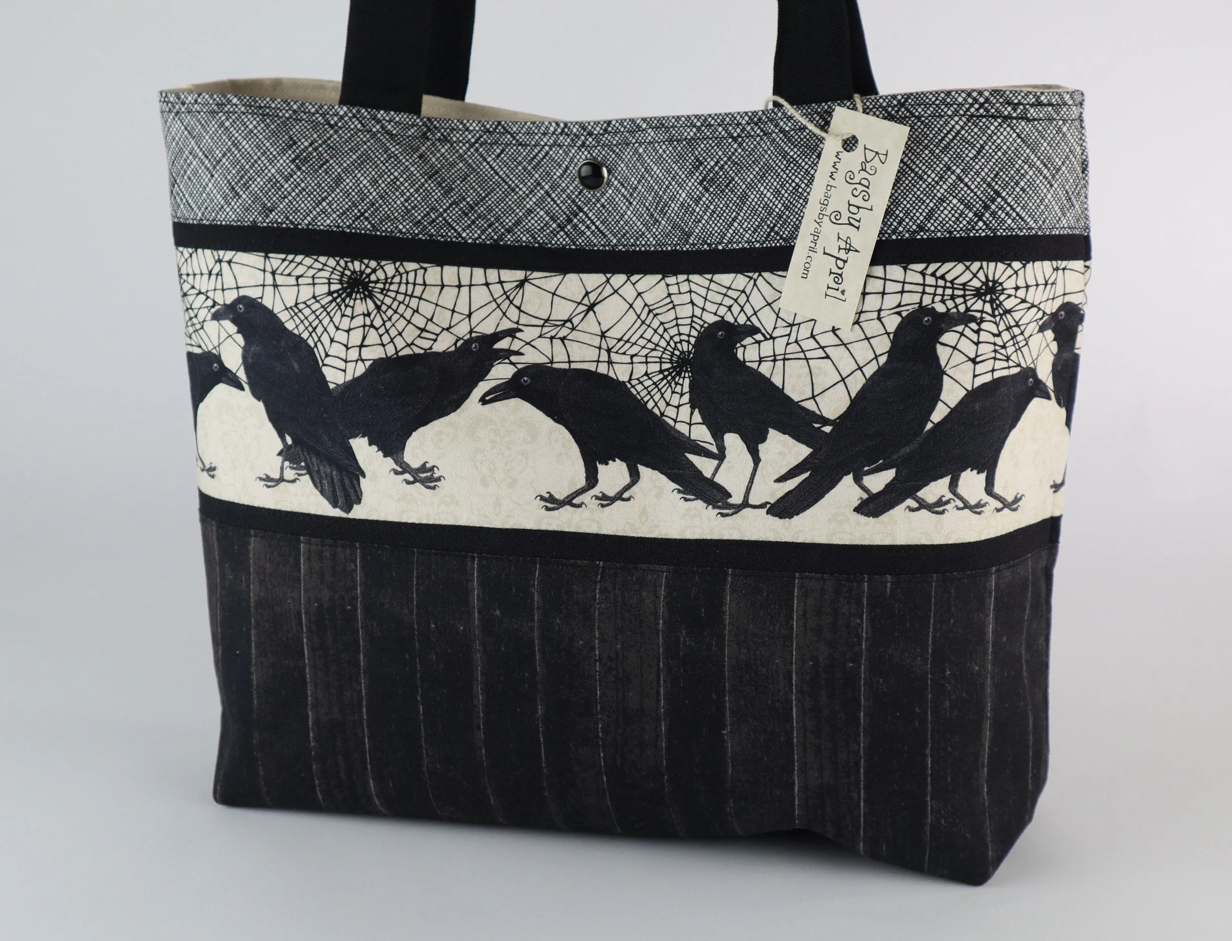 Spider Webs and Ravens Shoulder Bag Purse