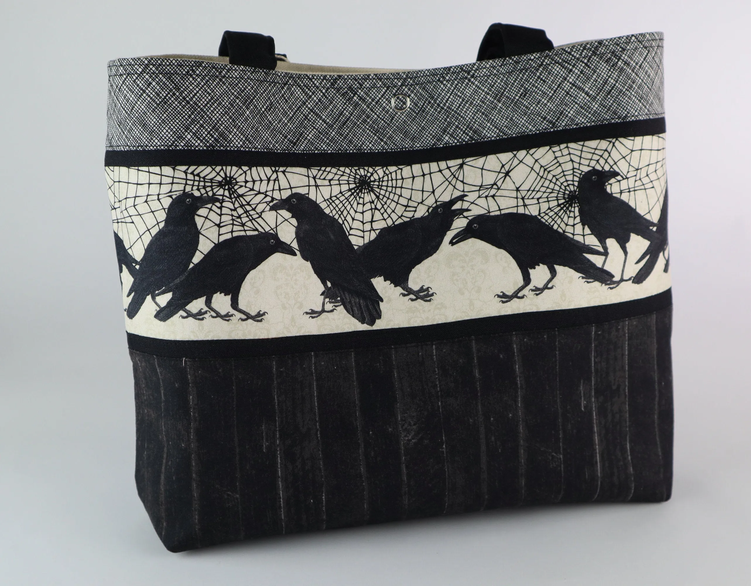 Spider Webs and Ravens Shoulder Bag Purse