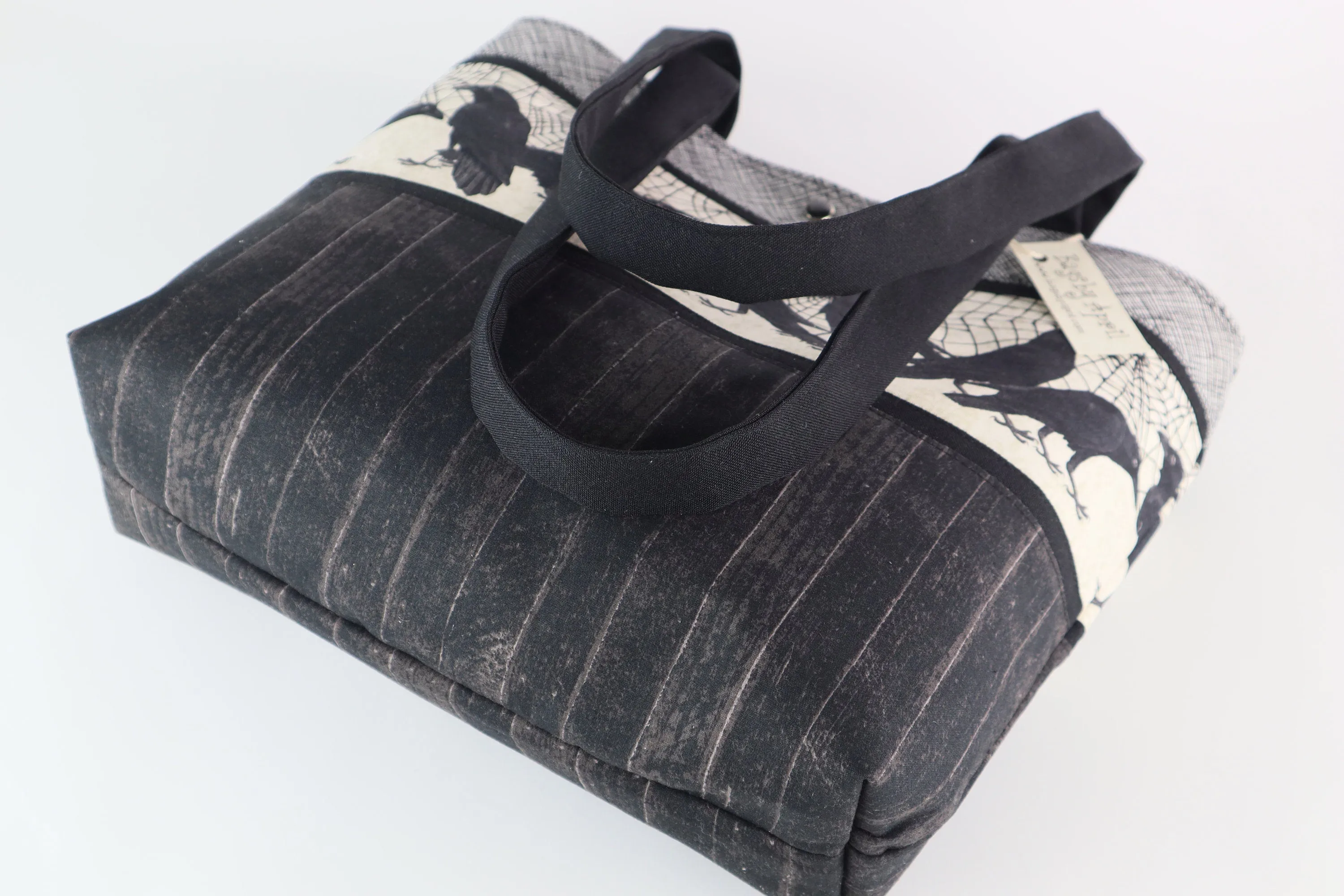 Spider Webs and Ravens Shoulder Bag Purse