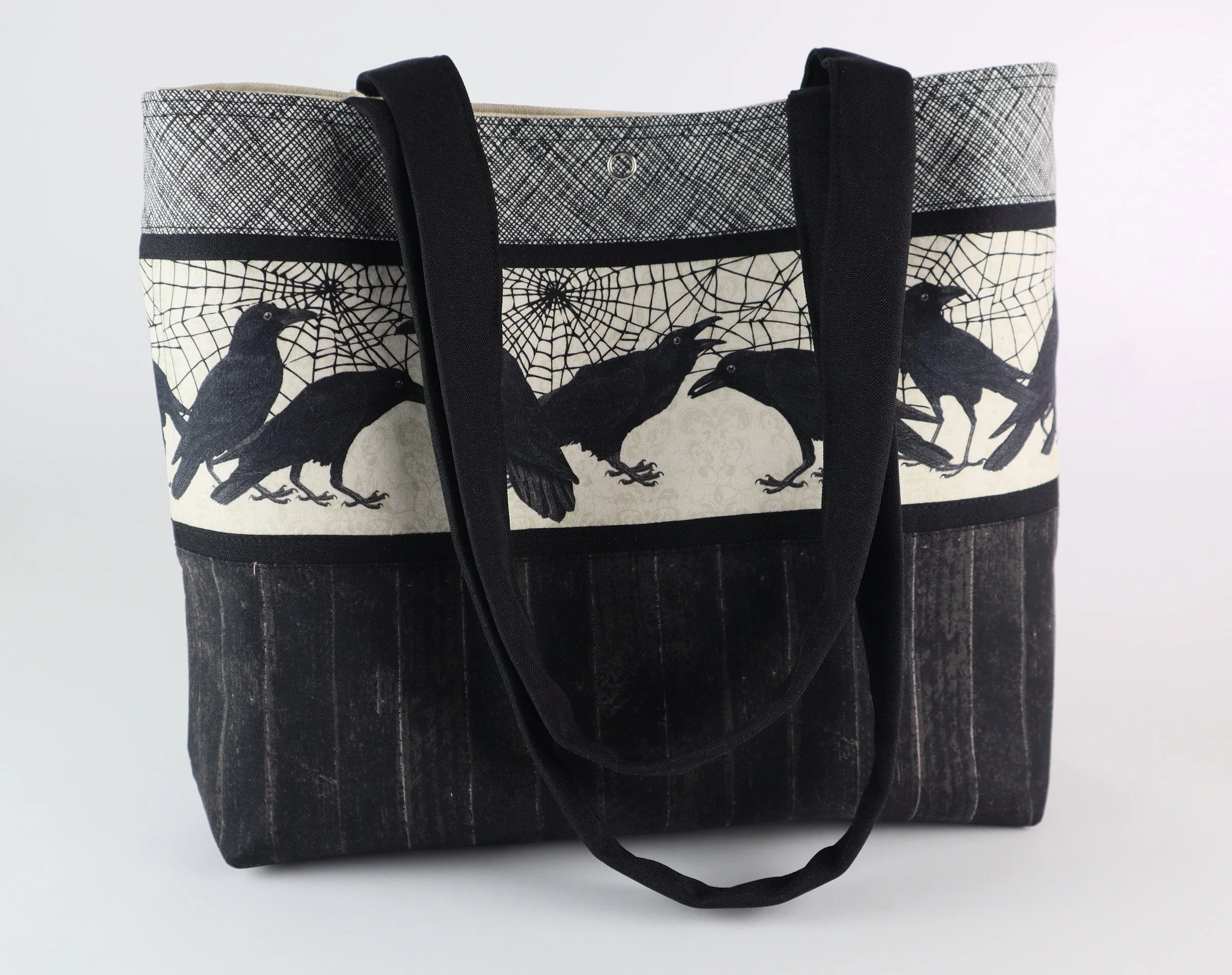 Spider Webs and Ravens Shoulder Bag Purse