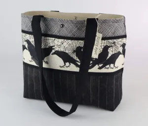 Spider Webs and Ravens Shoulder Bag Purse