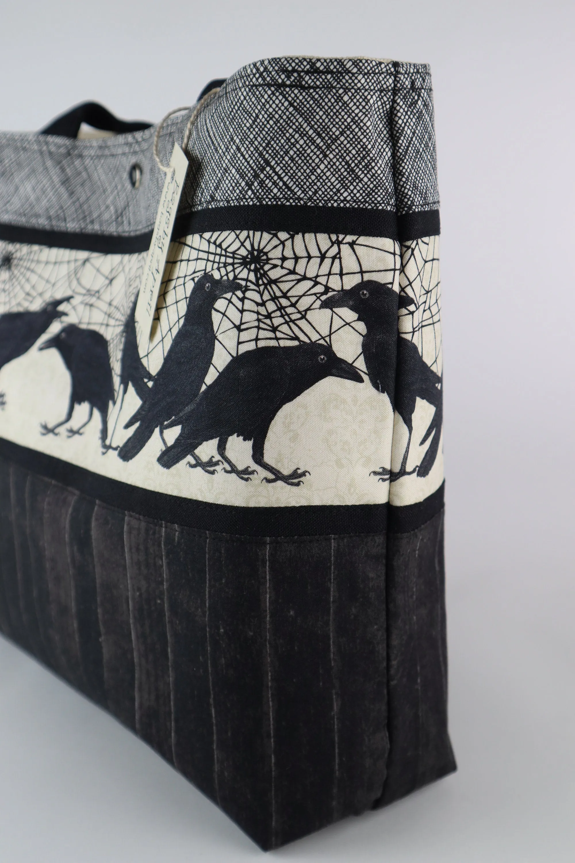 Spider Webs and Ravens Shoulder Bag Purse