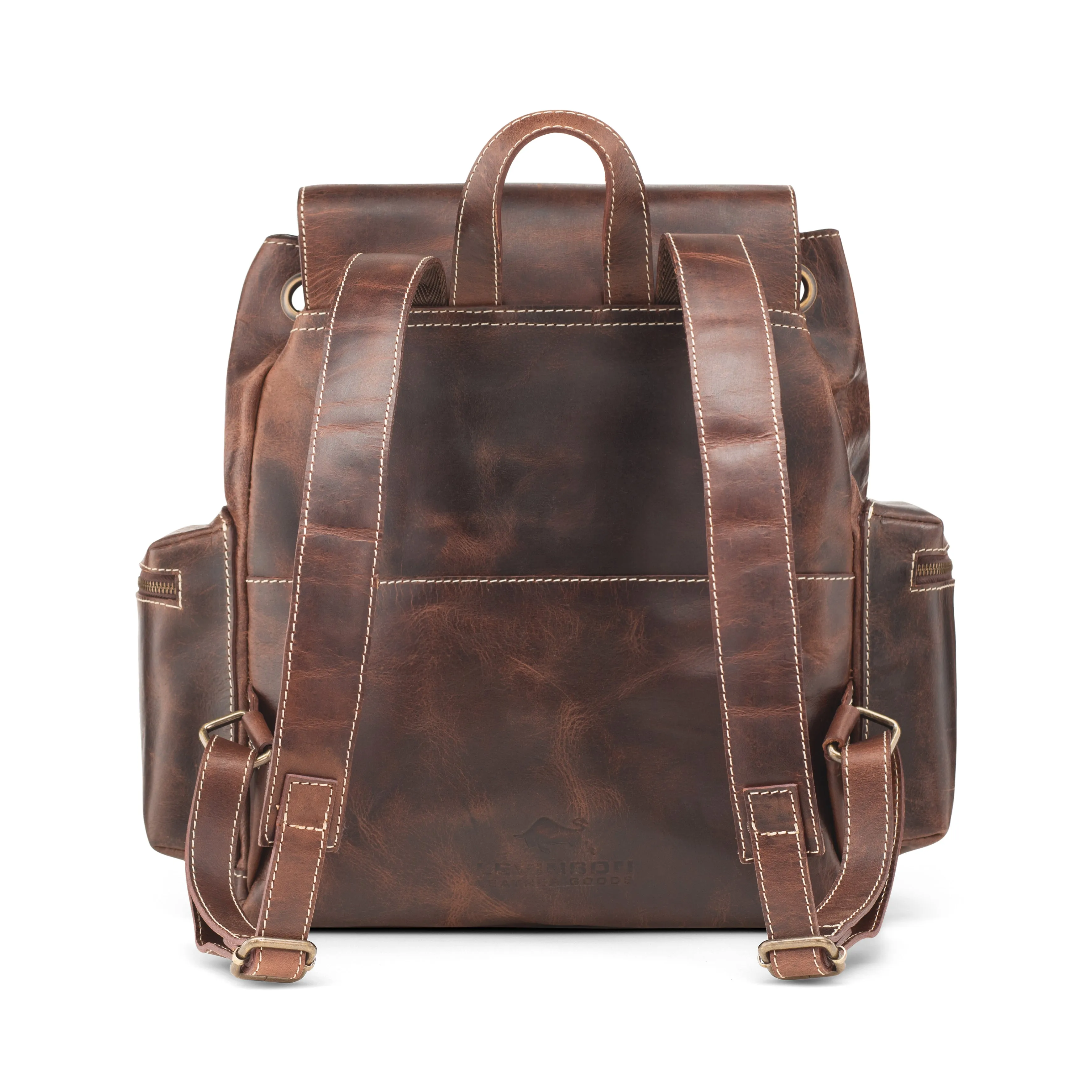 Spring Buffalo Leather Backpack